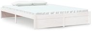 Rám postele bílý masivní dřevo 140 × 200 cm, 814950 - Rám postele