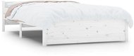 Rám postele bílý masivní dřevo 135 × 190 cm Double, 815020 - Rám postele