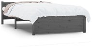 Rám postele sivý masívne drevo 90 × 200 cm, 815031 - Rám postele