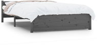 Rám postele šedý masivní dřevo 120 × 200 cm, 815041 - Rám postele