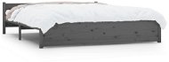 Rám postele šedý masivní dřevo 160 × 200 cm, 815056 - Rám postele