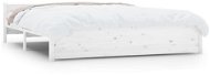Rám postele bílý masivní dřevo 200 × 200 cm, 815065 - Rám postele