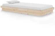 Rám postele masivní dřevo 100 × 200 cm, 819897 - Rám postele