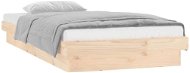 Rám postele s LED světlem 90 × 200 cm masivní dřevo, 819957 - Rám postele