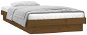 Rám postele s LED světlem medově hnědý 90 × 200 masivní dřevo, 819960 - Rám postele