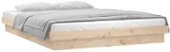 Rám postele s LED svetlom 180 × 200 cm Super King masívne drevo, 819987 - Rám postele