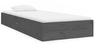 Rám postele šedý masivní dřevo 90 × 190 cm Single, 820069 - Rám postele