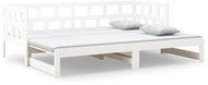 Výsuvná postel bílá masivní borovice 2× (90 × 200) cm , 820223 - Postel