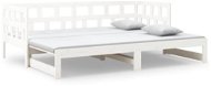 Výsuvná postel bílá masivní borovice 2× (90 × 190) cm , 820233 - Rám postele