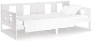 SHUMEE válenda 90 × 200 cm, masivní borové dřevo, bílá, 820268 - Postel