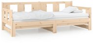 Výsuvná postel masivní borovice 2× (80 × 200) cm, 820287 - Rám postele