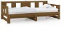 Výsuvná posteľ medovo hnedá masívna borovica 2× (90 × 190) cm, 820295 - Rám postele