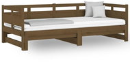 Výsuvná postel medově hnědá masivní borovice 2× (90 × 200) cm, 820315 - Postel