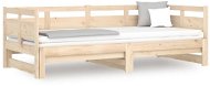Výsuvná posteľ masívna borovica 2× (80 × 200) cm, 820317 - Rám postele