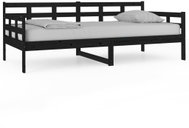 Válenda černá masivní borové dřevo 90 × 190 cm, 820371 - Postel