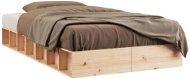 Rám postele 100 × 200 cm masivní dřevo, 820686 - Rám postele