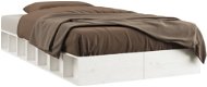 Rám postele bílý 100 × 200 cm masivní dřevo, 820687 - Rám postele