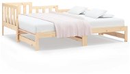 Výsuvná postel 2× (90 × 200) cm masivní borovice, 820741 - Rám postele