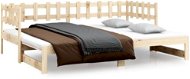 Výsuvná postel 2× (90 × 190) cm masivní borovice, 820776 - Rám postele
