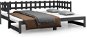 Výsuvná postel šedá 2× (90 × 190) cm masivní borovice, 820778 - Rám postele