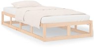 Rám postele 90 × 200 cm masivní dřevo, 820781 - Rám postele
