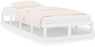 Rám postele bílý 90 × 200 cm masivní dřevo, 820782 - Rám postele