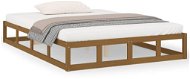 Rám postele medově hnědý 200 × 200 cm masivní dřevo, 820819 - Rám postele