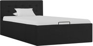 Bed frame with storage space dark gray textile 100x200 cm - Bed Frame