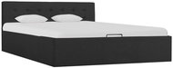 Bed frame with storage space dark gray textile 140x200 cm - Bed Frame