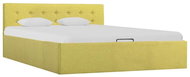 Bed frame with storage space green textile 140x200 cm - Bed Frame