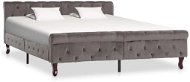 Bed frame gray velvet 160x200 cm - Bed Frame