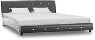 Bed frame gray faux leather 160x200 cm - Bed Frame