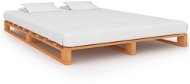 Bed frame made of brown solid pine pallets 140x200 cm - Bed Frame