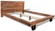 Bed frame, massive acacia, 140x200 cm - Bed Frame