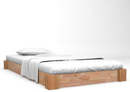 Bed frame solid oak wood 120x200 cm - Bed Frame
