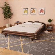 Bed frame dark brown bamboo 160x200 cm - Bed Frame