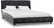 Bed frame black faux leather 120x200 cm - Bed Frame