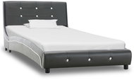 Bed frame gray faux leather 90x200 cm - Bed Frame