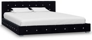 Bed frame black velvet 140x200 cm - Bed Frame