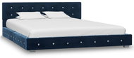 Bed frame blue velvet 140x200 cm - Bed Frame