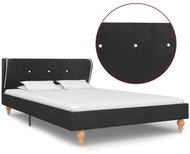 Bed frame dark gray jute 120x200 cm - Bed Frame