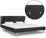 Bed frame dark gray jute 140x200 cm - Bed Frame
