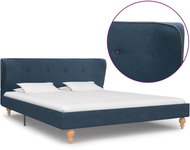 Bed frame blue textile 140x200 cm - Bed Frame