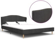 Bed frame dark gray textile 200x120 cm - Bed Frame