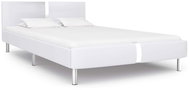 Bed frame white faux leather 120x200 cm - Bed Frame