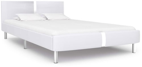 Bed frame white faux leather 120x200 cm - Bed Frame - Main image