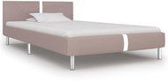 Bed frame cappuccino faux leather 90x200 cm - Bed Frame