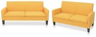 2-piece sofa textile yellow - Sofa