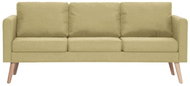 Pohovka 3místná pohovka textilní čalounění zelená - Pohovka