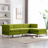 4-piece Sofa, Textile, Green - Sofa